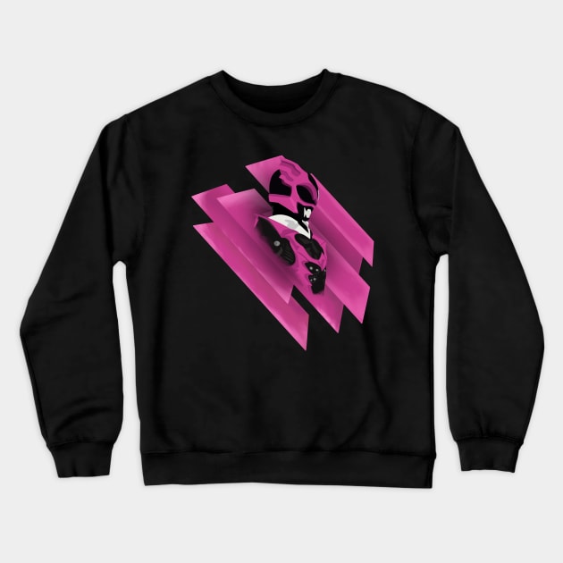 Pink Psycho Ranger Crewneck Sweatshirt by Xanderdegreat